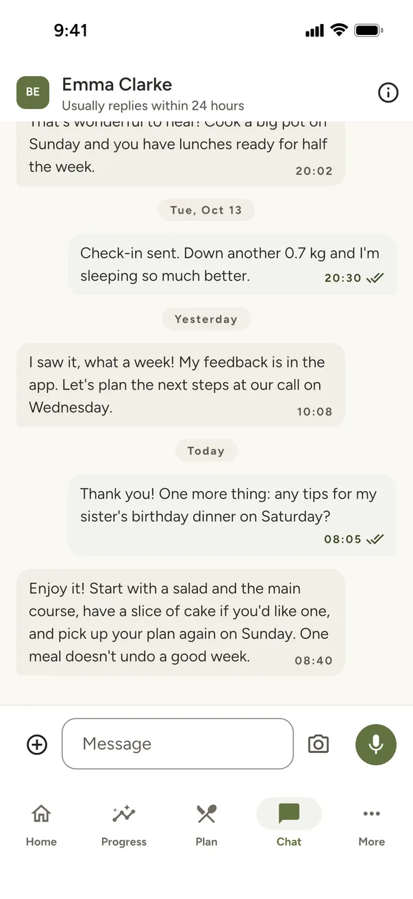A chat with the coach
